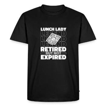 Cafétéria Cuisine aide Cantine à la retraite - T-shirt Premium bio Homme - noir - Devant - Nico (187cm)