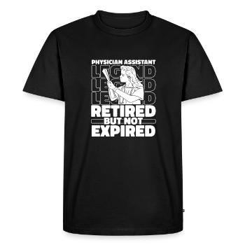 Adjoint au médecin à la retraite - T-shirt Premium bio Homme - noir - Devant - Nico (187cm)