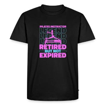 Pilates Pilates Professeur de Pilates Retraité - T-shirt Premium bio Homme - noir - Devant - Nico (187cm)