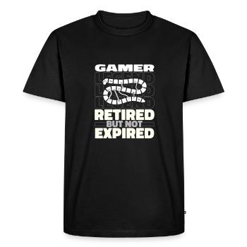 Jeu de société Jeu de société à la retraite - T-shirt Premium bio Homme - noir - Devant - Nico (187cm)
