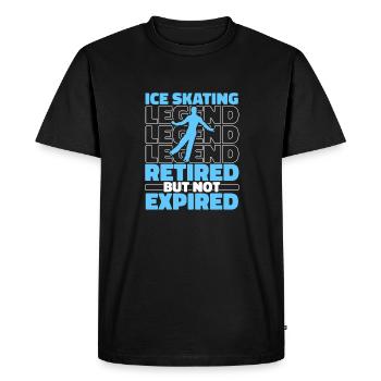 Retraités patineurs - T-shirt Premium bio Homme - noir - Devant - Nico (187cm)