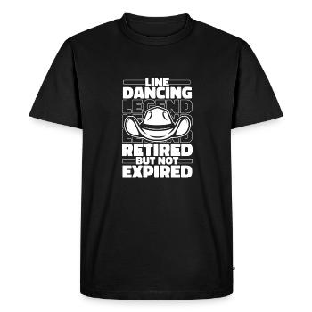 Danse en ligne à la retraite - T-shirt Premium bio Homme - noir - Devant - Nico (187cm)