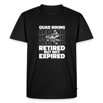 Quad Bike Retired - Men's Premium Organic T-Shirt - black - Front - Nico (187cm)