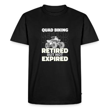 Quad Bike Retired - Men's Premium Organic T-Shirt - black - Front - Nico (187cm)