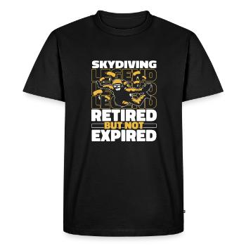 Skydiving Skydiving - Men's Premium Organic T-Shirt - black - Front - Nico (187cm)