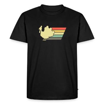 Action de grâce - T-shirt Premium bio Homme - noir - Devant - Nico (187cm)