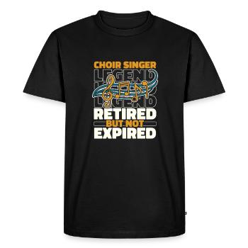 Choristes à la retraite - T-shirt Premium bio Homme - noir - Devant - Nico (187cm)