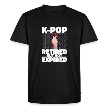 K Pop Kpop Korean Pop Retraité - T-shirt Premium bio Homme - noir - Devant - Nico (187cm)