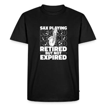 Saxophone Saxophone Retiré - T-shirt Premium bio Homme - noir - Devant - Nico (187cm)