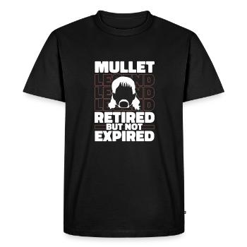 Vokuhila Retraité - T-shirt Premium bio Homme - noir - Devant - Nico (187cm)