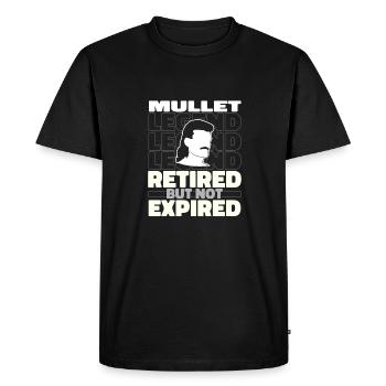 Vokuhila à la retraite - T-shirt Premium bio Homme - noir - Devant - Nico (187cm)