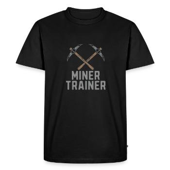 Ingénieur Ingénieur Minier - T-shirt Premium bio Homme - noir - Devant - Nico (187cm)