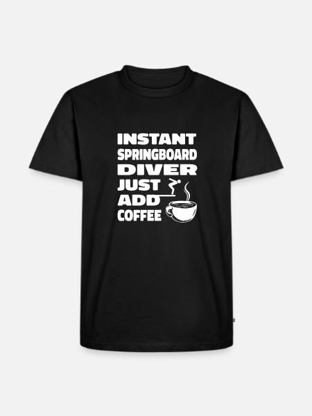 Diving Diver Café - T-shirt Premium bio Homme - noir