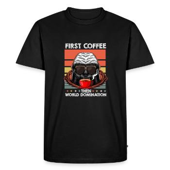 Honey Badger Ratel Lunettes de soleil Café - T-shirt Premium bio Homme - noir - Devant - Nico (187cm)