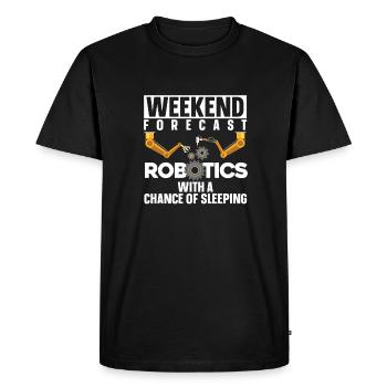 Robotique Ai Robot Drôle - T-shirt Premium bio Homme - noir - Devant - Nico (187cm)