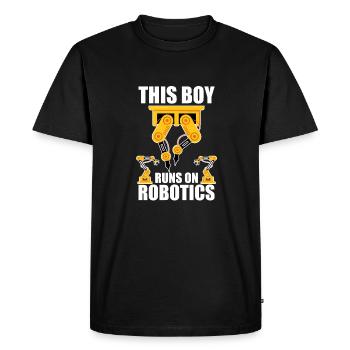Robotique Ai Robot - T-shirt Premium bio Homme - noir - Devant - Nico (187cm)