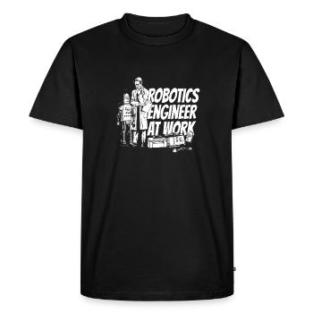 Robotique Ai Robot - T-shirt Premium bio Homme - noir - Devant - Nico (187cm)