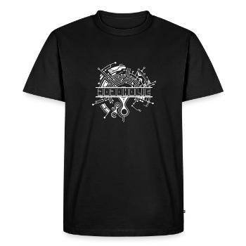 Robotique Ai Robot Drôle - T-shirt Premium bio Homme - noir - Devant - Nico (187cm)