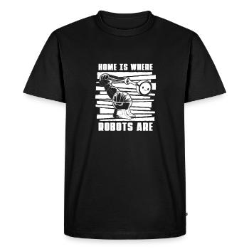 Robotique Ai Robot - T-shirt Premium bio Homme - noir - Devant - Nico (187cm)