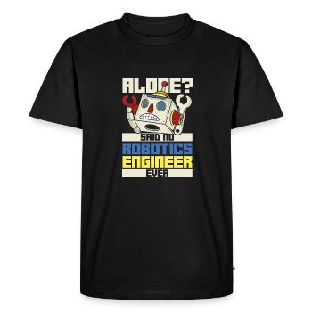 Robotique Ai Robot Drôle - T-shirt Premium bio Homme - noir - Devant - Nico (187cm)