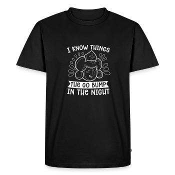 Nurse Lustig - Men's Premium Organic T-Shirt - black - Front - Nico (187cm)