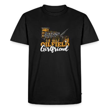 Oil Field Oil Rig Steady Girlfriend - Men's Premium Organic T-Shirt - black - Front - Nico (187cm)