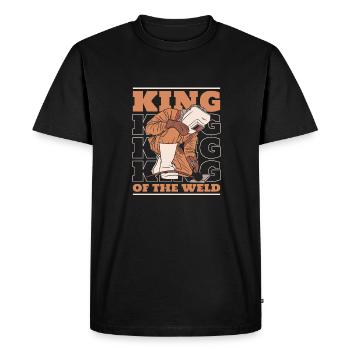Soudeur Serrurier Cool King Of The Weld - T-shirt Premium bio Homme - noir - Devant - Nico (187cm)