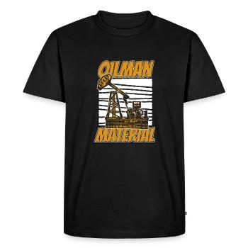Oil Field Oil Rig Oil Traders - Men's Premium Organic T-Shirt - black - Front - Nico (187cm)