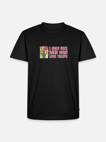 Tulips Humor Tulips - Men's Premium Organic T-Shirt - black