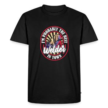 Welder locksmith best - Men's Premium Organic T-Shirt - black - Front - Nico (187cm)