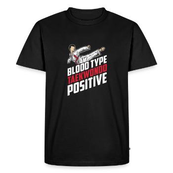 Taekwondo Père Taekwondo - T-shirt Premium bio Homme - noir - Devant - Nico (187cm)