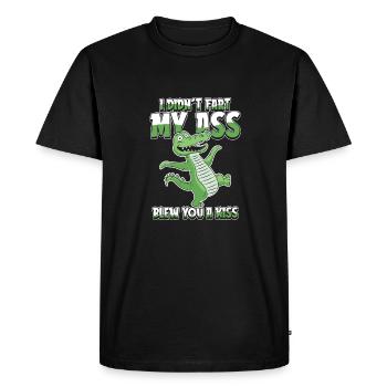 Crocodile Alligator - Men's Premium Organic T-Shirt - black - Front - Nico (187cm)