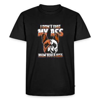 Bouledogue français - T-shirt Premium bio Homme - noir - Devant - Nico (187cm)