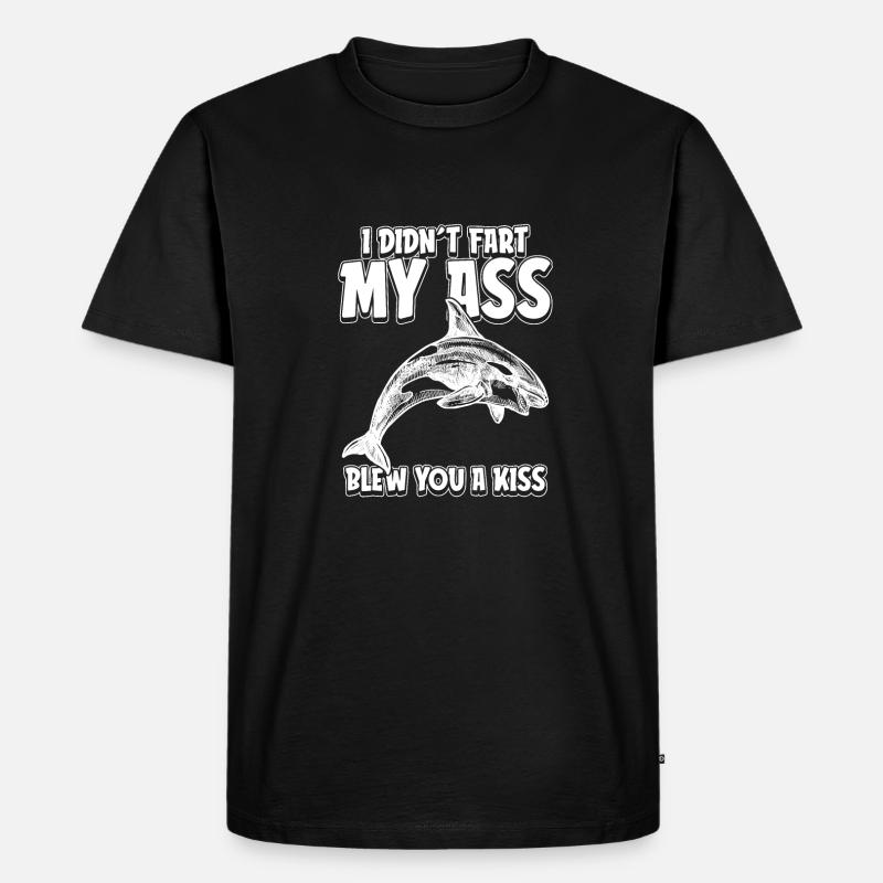 Orca Wal Killerwal Schwertwal - Männer Premium Bio T-Shirt - Schwarz