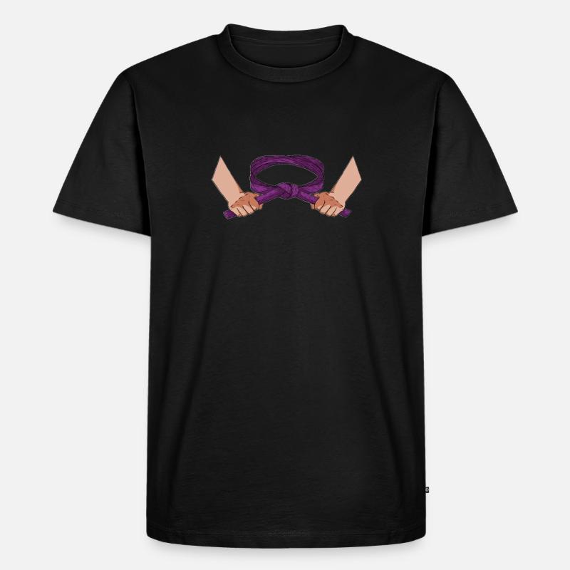 Karate - Männer Premium Bio T-Shirt - Schwarz