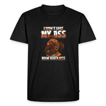 Boxer Dog German Boxer - Men's Premium Organic T-Shirt - black - Front - Nico (187cm)
