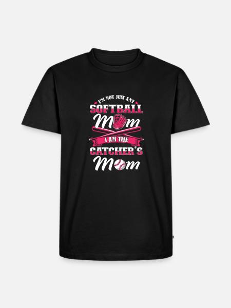 Softball Mom - Men's Premium Organic T-Shirt - black