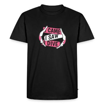 Diving Divers Lustig - Men's Premium Organic T-Shirt - black - Front - Nico (187cm)