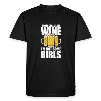 Bière artisanale Bière artisanale Sarcastique - T-shirt Premium bio Homme - noir - Devant - Nico (187cm)