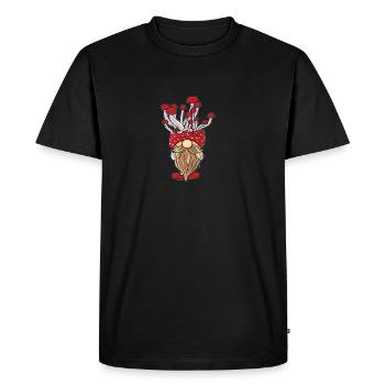 Mushroom pickers Mushrooms Mushroom dwarf - Men's Premium Organic T-Shirt - black - Front - Nico (187cm)