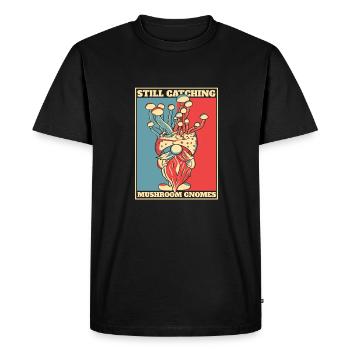 Cueilleurs de champignons Champignons Gnome Nain de champignons - T-shirt Premium bio Homme - noir - Devant - Nico (187cm)