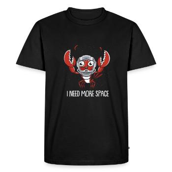 Hummer Lobster Astronaut J’ai besoin de plus d’espace - T-shirt Premium bio Homme - noir - Devant - Nico (187cm)