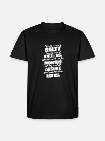 Sailing Sailor Sailboat - Men's Premium Organic T-Shirt - black