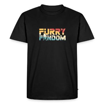 Furry Fandom Fursuits Cool - Men's Premium Organic T-Shirt - black - Front - Nico (187cm)