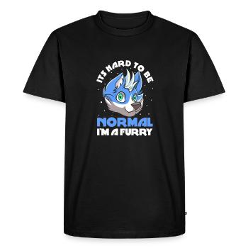 Furry Fandom Fursuits Funny - Men's Premium Organic T-Shirt - black - Front - Nico (187cm)