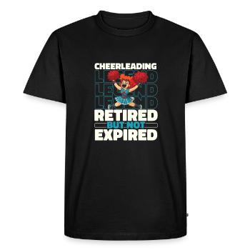 Cheerleader Cheerleading à la retraite - T-shirt Premium bio Homme - noir - Devant - Nico (187cm)