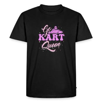 Aller karting karting karting kart driver reine - T-shirt Premium bio Homme - noir - Devant - Nico (187cm)