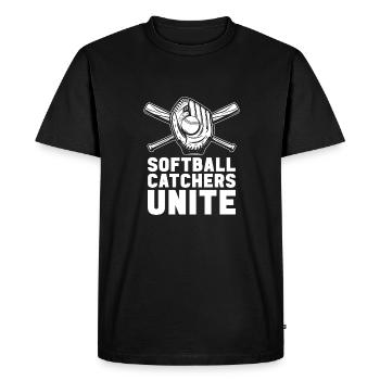 Softball Clubs - T-shirt Premium bio Homme - noir - Devant - Nico (187cm)