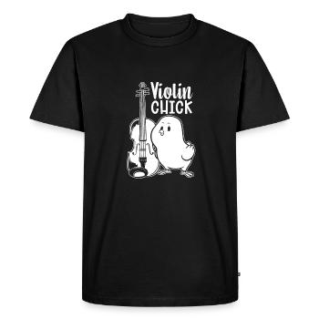 Violin Violin Chick - Men's Premium Organic T-Shirt - black - Front - Nico (187cm)