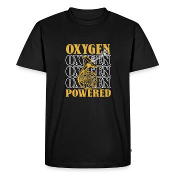 Fanfare Procession Tuba Oxygène - T-shirt Premium bio Homme - noir - Devant - Nico (187cm)